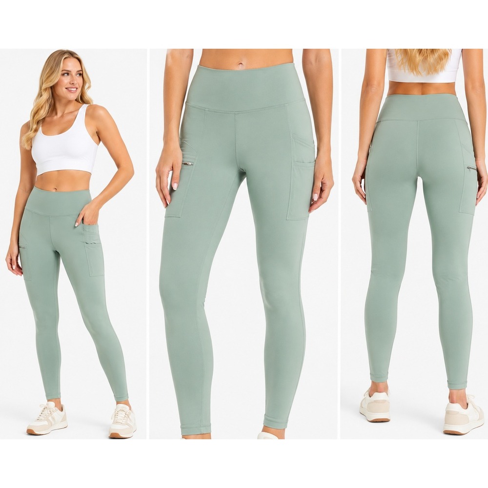 Carhartt Leggings Womens M Sage Green Force Utility Fitted Cargo Pants BN3609-W